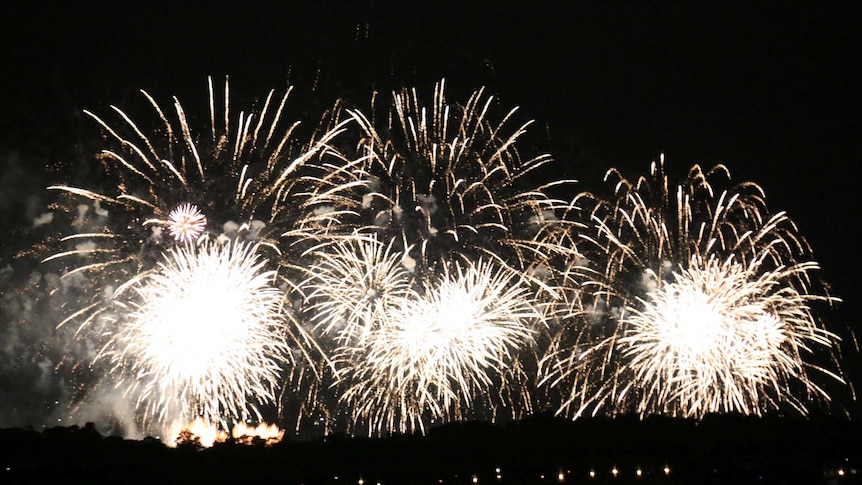 Fireworks over Canberra