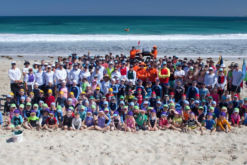 Some of the members of Smiths Beach surf life saving club.