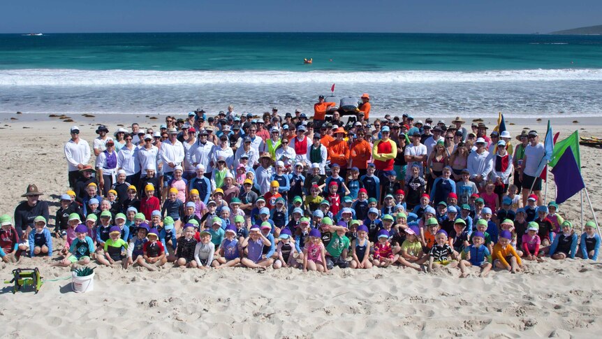 Some of the members of Smiths Beach surf life saving club.