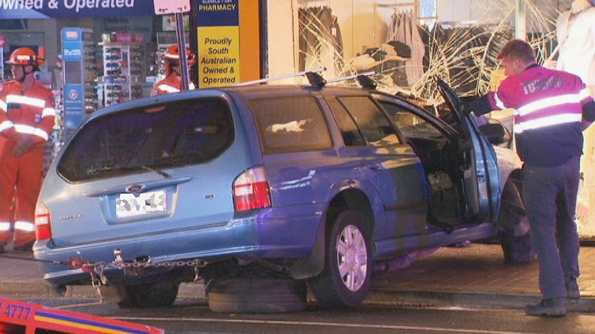 Car hits Glenelg shopfront