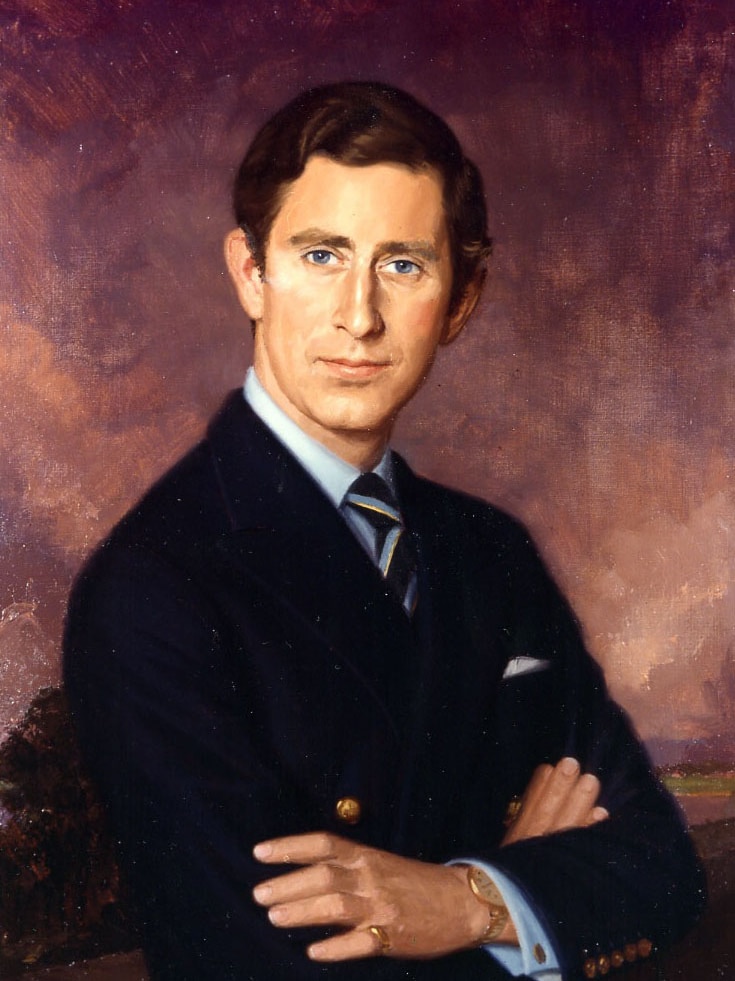 A portrait of Prince Charles by Melbourne painter Paul Fitzgerald.