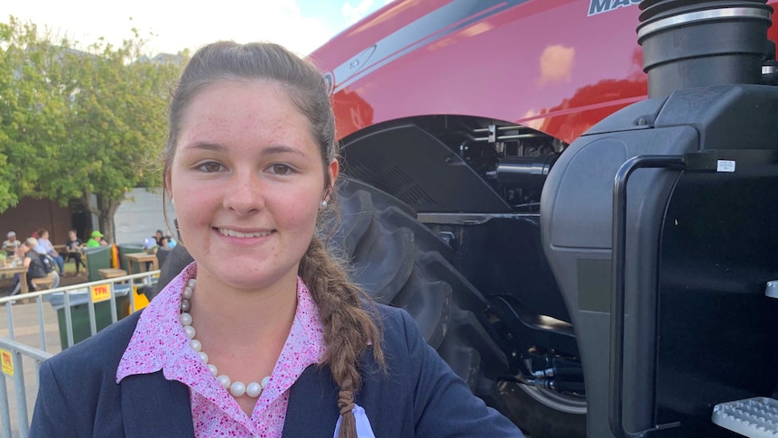 Paris Whibley, 16, is a keen showgoer and spent most of her school holidays in Sydney at the Royal Easter Show.