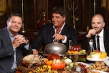 Masterchef judges Gary Mehigan, Matt Preston and George Calombaris (left to right).