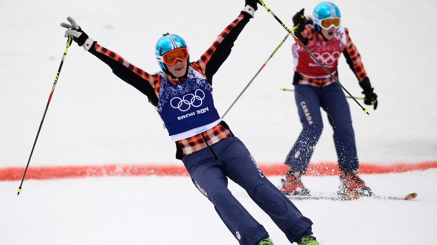 Thompson celebrates ski cross gold