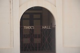 The gates at Broken Hill's Trades Hall.