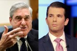 Composite image of Donald Trump Jr and special counsel Robert Mueller