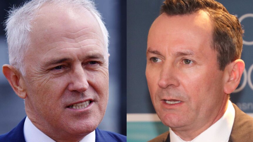 Composite image of Prime Minister Malcolm Turnbull and WA Premier Mark McGowan