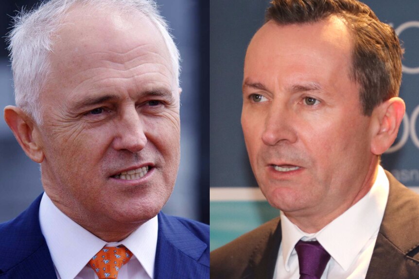 Composite image of Prime Minister Malcolm Turnbull and WA Premier Mark McGowan
