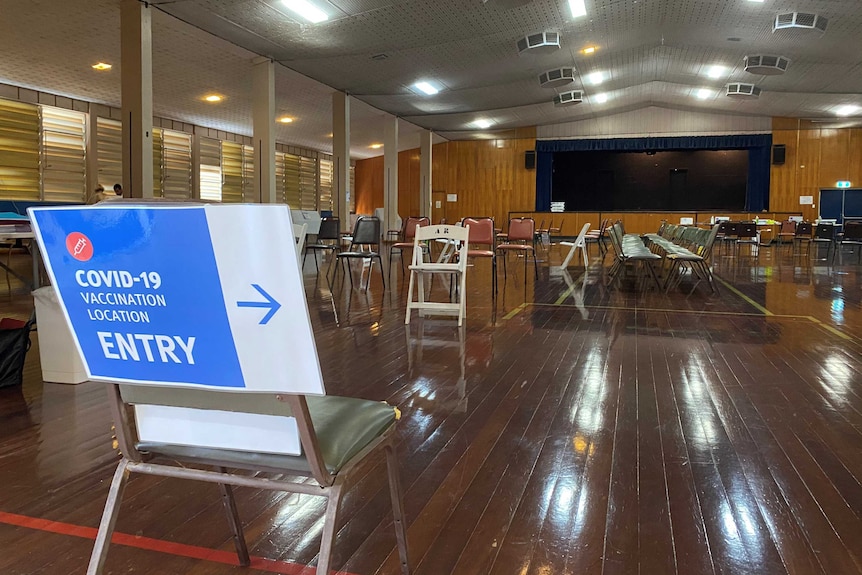 Inside a western Queensland COVID-19 vaccine centre