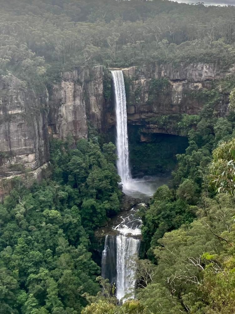 Image of a high waterfall in a national park