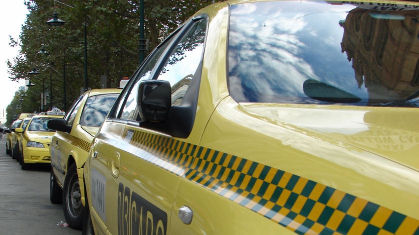 Taxi rank in Melbourne