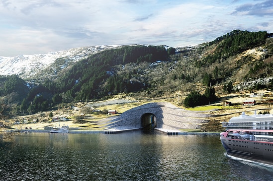 Ship tunnel in Norway