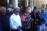 A draft Noongar native title bill drew a group of Noongar people to Parliament