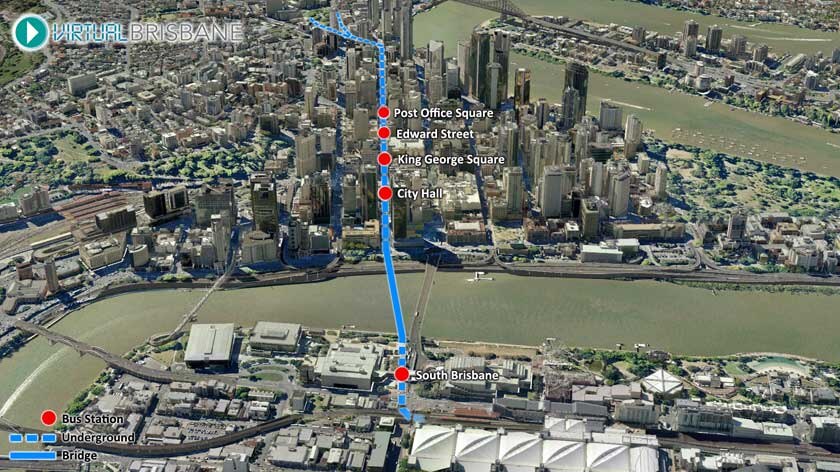 Council has approved a feasibility study for a new bus link connecting South Brisbane to Fortitude Valley via Brisbane's CBD.