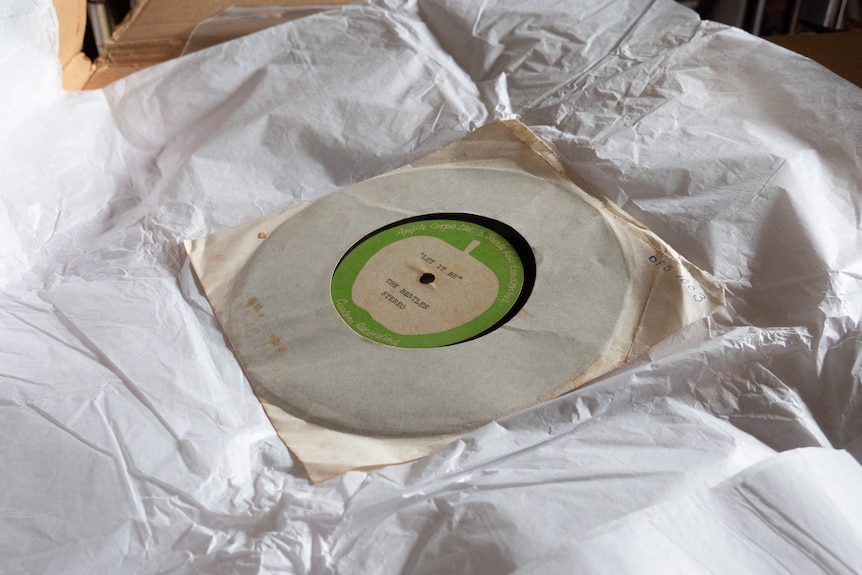 The first acetate press of Let it Be by the Beatles.