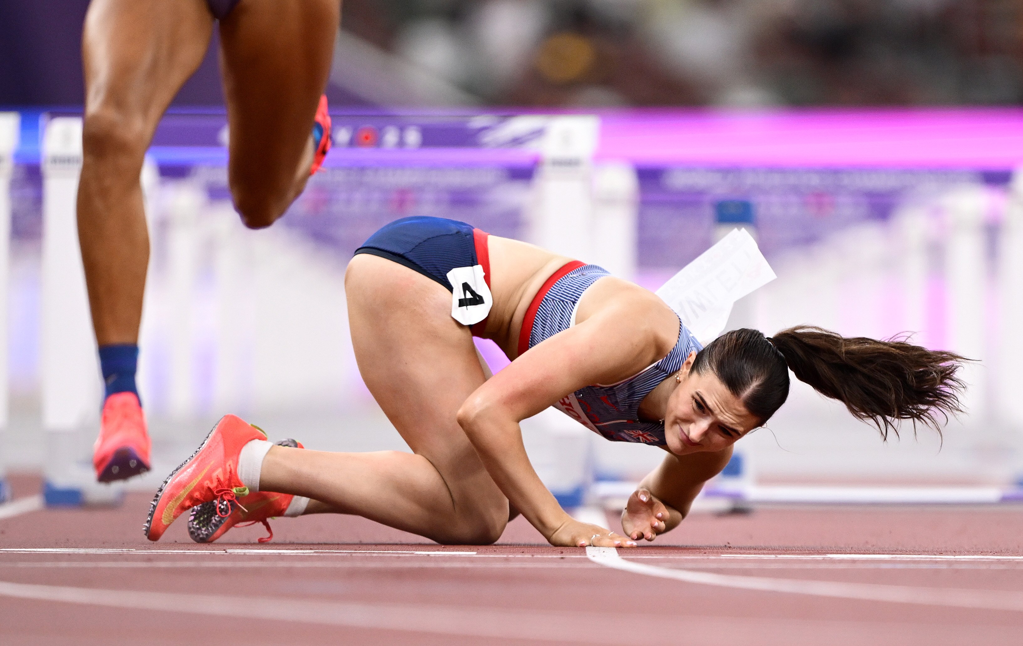 Live: Heavy fall mars opening event of heptathlon as Aussies open campaign