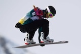 Torah Bright competes in the snowboard cross