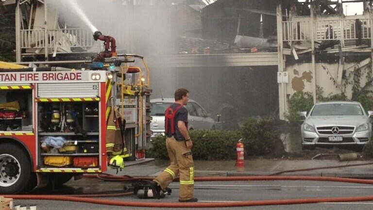 Fire at Stokehouse restaurant in St Kilda