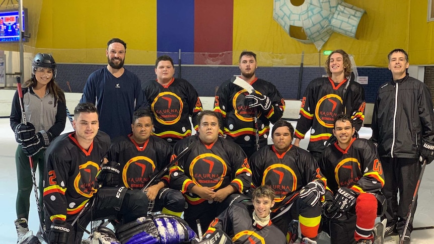 The Kaurna Boomerangs ice hockey team.