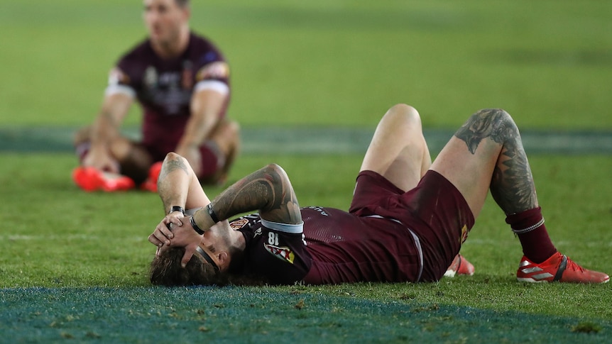 A man looks dejected after losing a State of Origin match