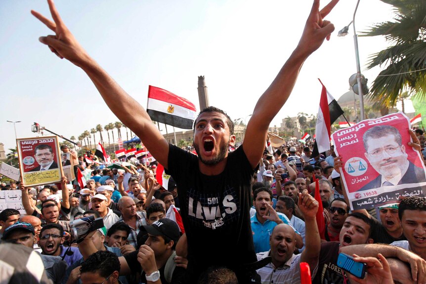 Supporters of Mohammed Morsi in Cairo.