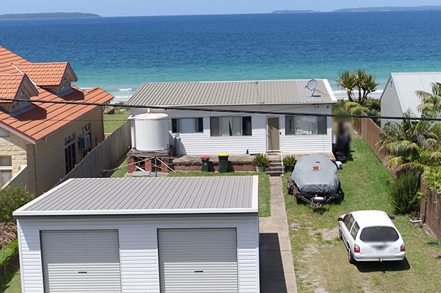 A house on the beach.