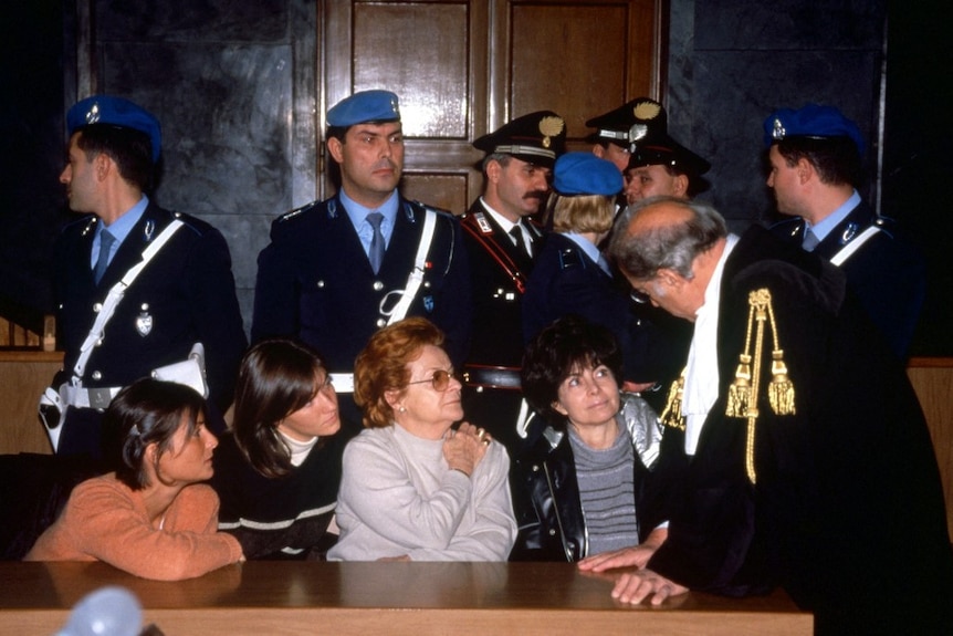 Gucci heirs at the trial into the murder of Maurizio Gucci