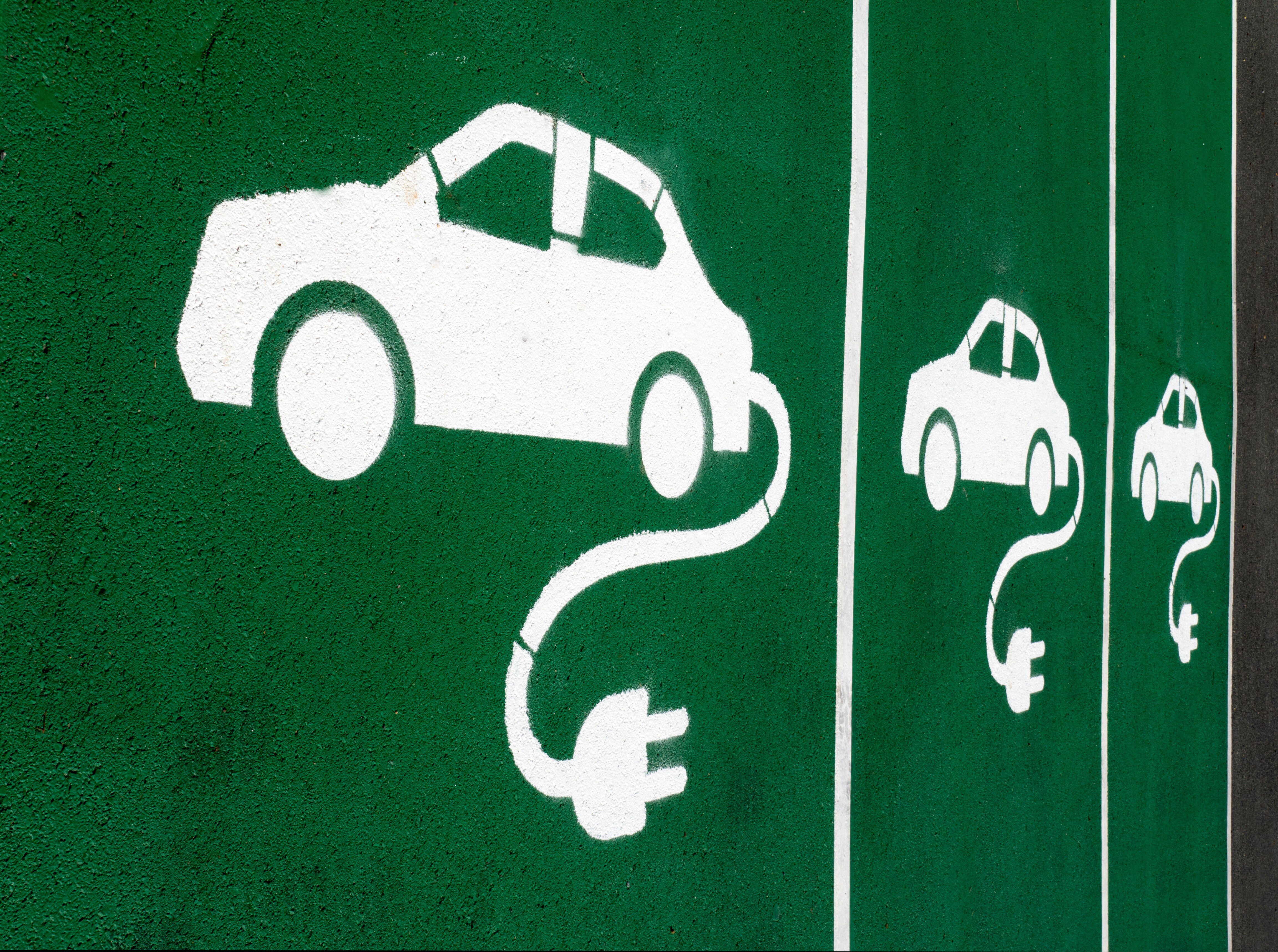 Symbol of electric vehicles