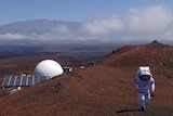 The geodesic dome on Mauna Loa volcano in Hawaii.