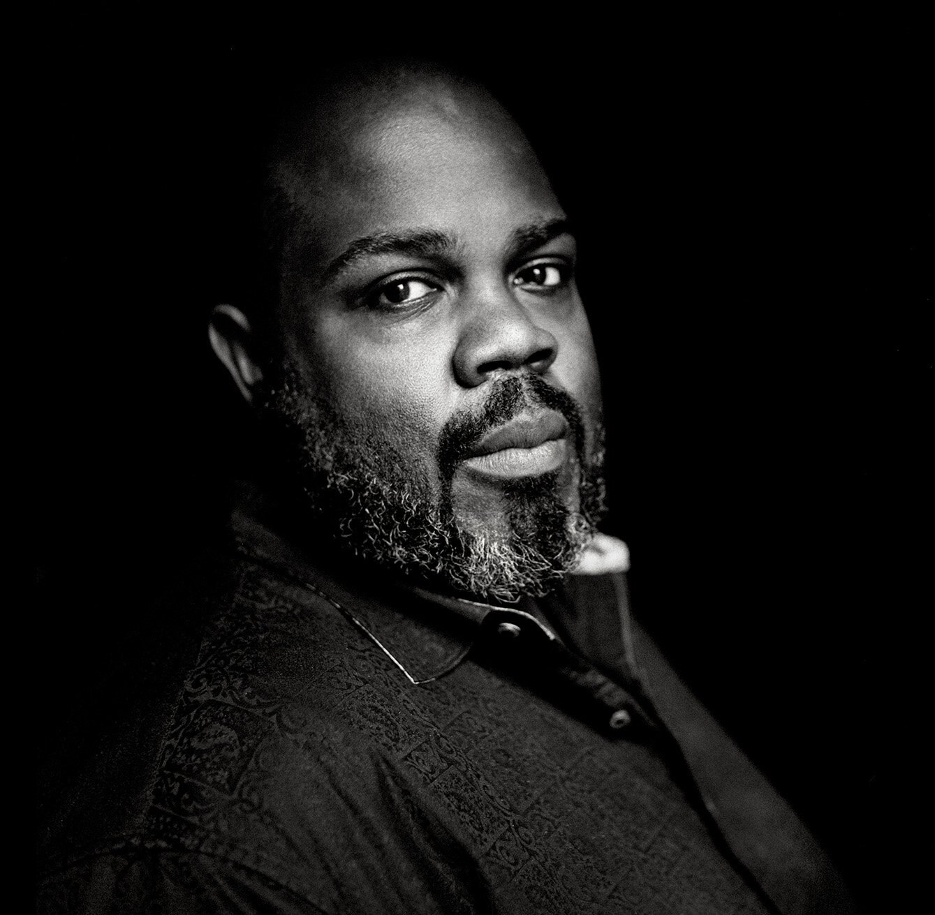 Reginald Mobley pictured in black and white