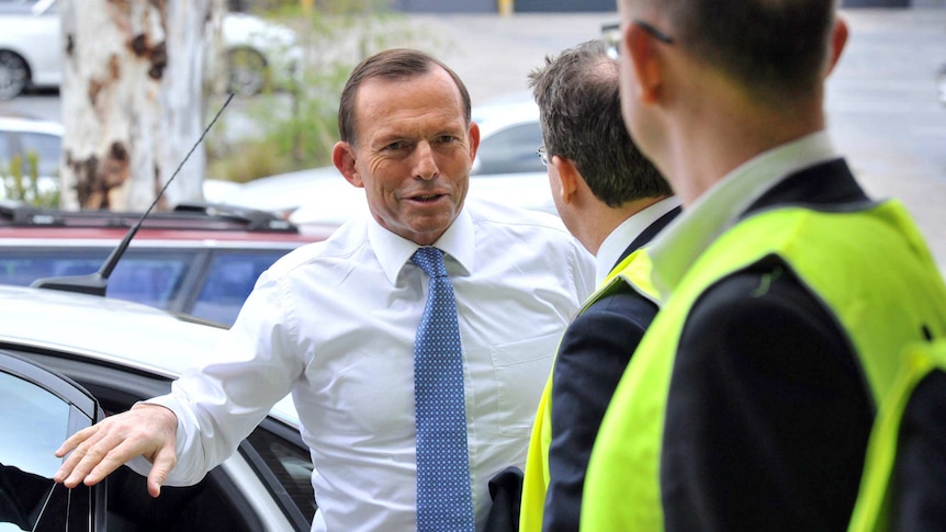 Tony Abbott in Melbourne