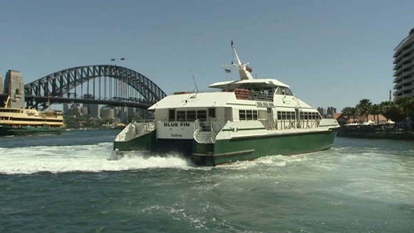 The last Manly JetCat departing Circular Quay last month.