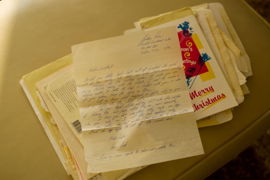 Handwritten letters by Lindsey Rose mailed to his daughter Elisha while he was in prison