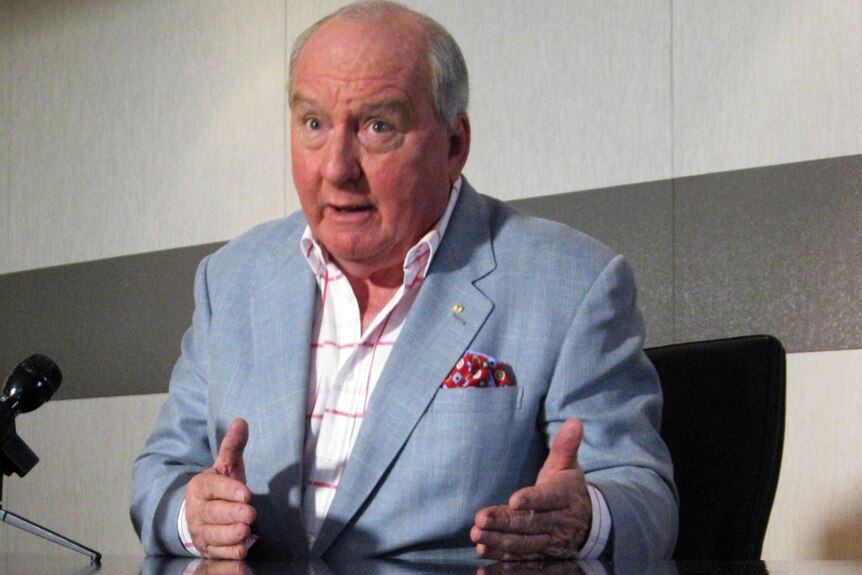 For close to an hour, viewers were treated to a range of emotions from Alan Jones (AAP)