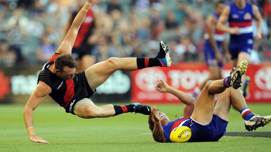 Brendon Goddard in action for the Bombers
