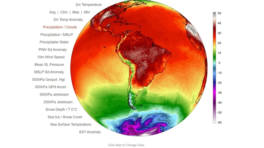 Brazil, Argentina, and Australia had extreme heat waves in the