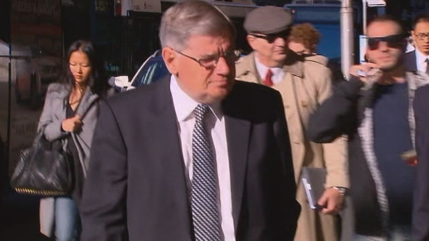 Former Sydney oncologist John Kearsley arrives at court.
