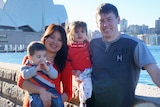 The Rhodes family who were killed in a plane crash in Laos.