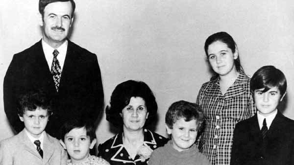 The Assad family in the early 1970s