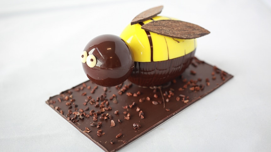 Chris Smith creates shiny chocolate bees