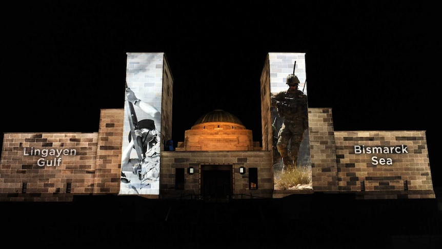 Anzac day dawn service in Canberra.