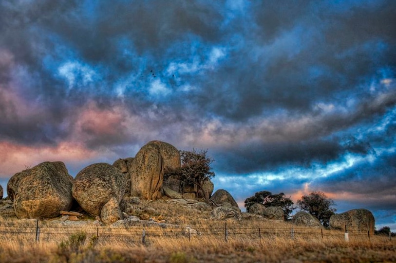 Granite boulders of the McHarg Ranges in Victoria