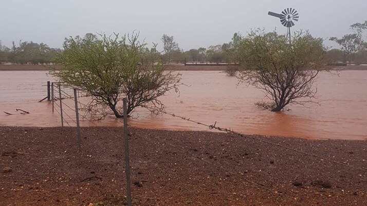 heavy rainfall at station