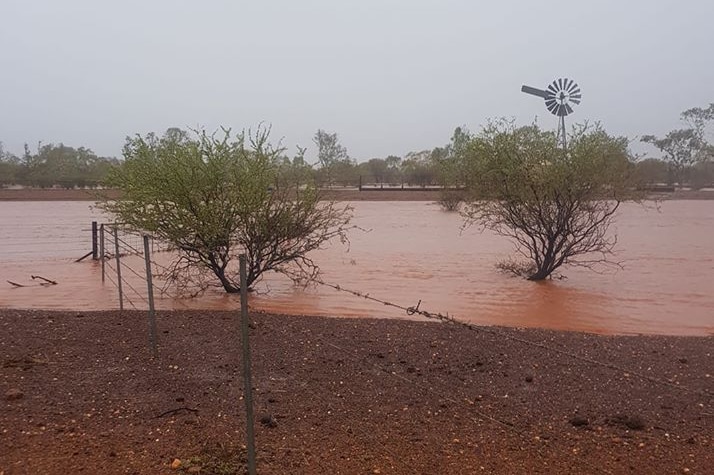 heavy rainfall at station