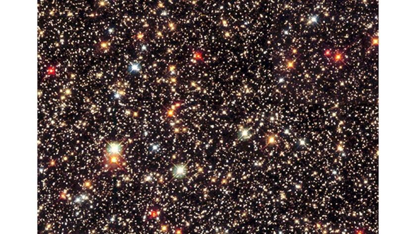 The Milky Way is 12,000 light years thick when seen edge-on (file photo).