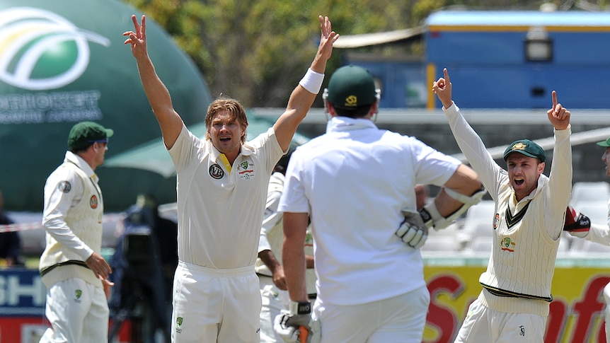 Destroyer-in-chief ... Shane Watson skittled the Proteas top-order, grabbing five wickets in 25 balls.