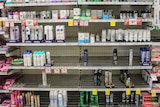 Woolworths deodorant shelf.