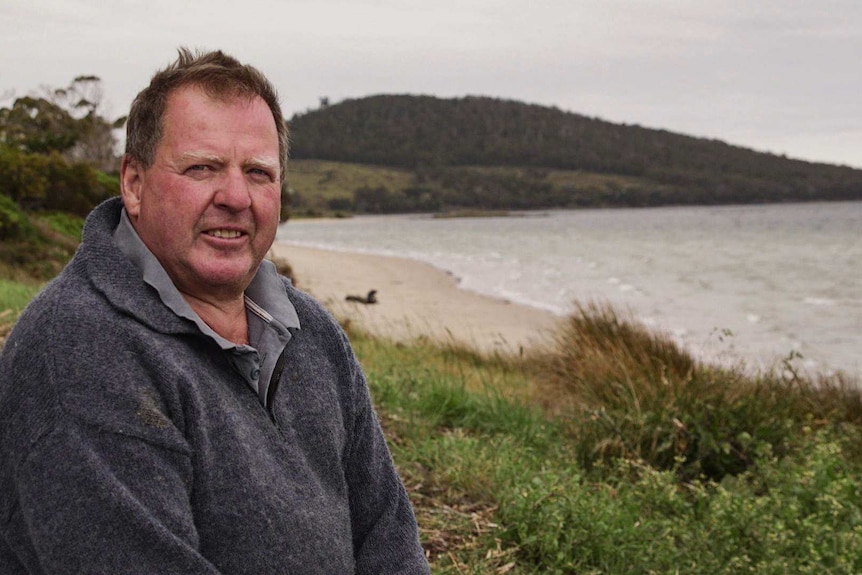 Bruny Island oyster grower Bill Hughes