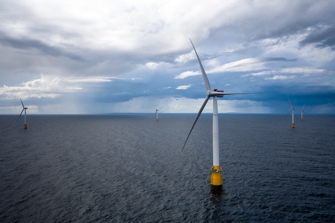 A floating windfarm