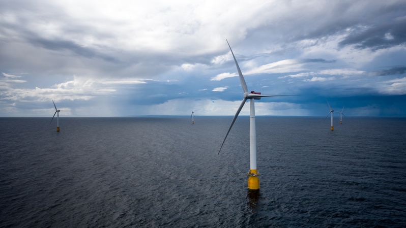 A floating windfarm